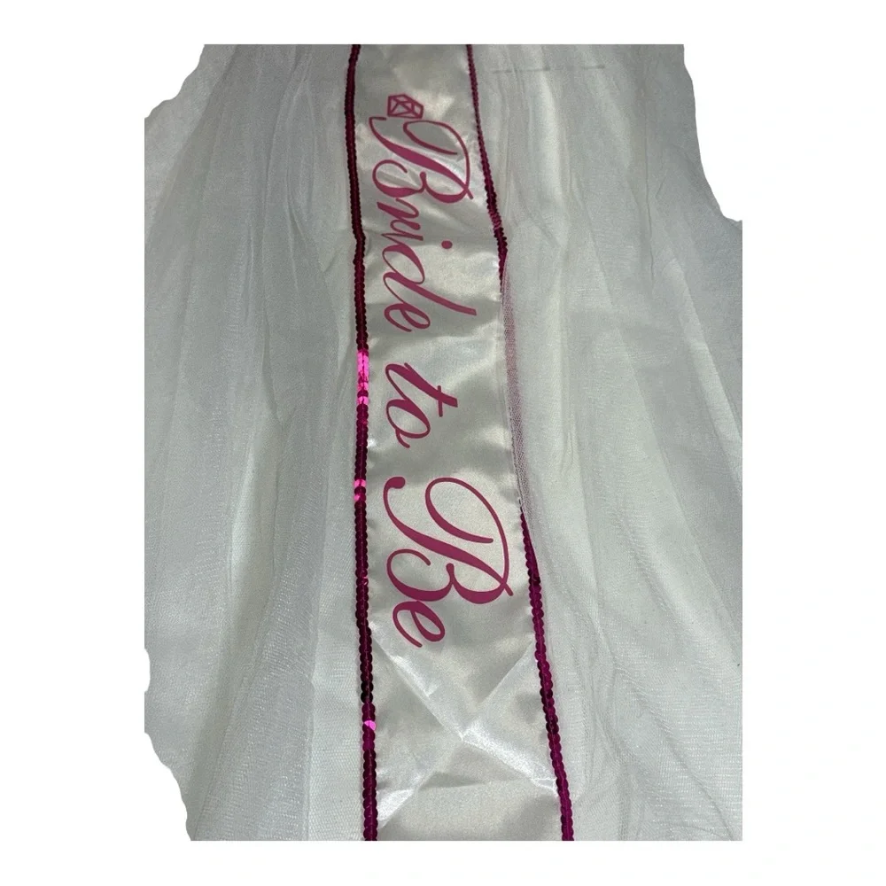 Bride to Be Sash Bundle with Pink Accents